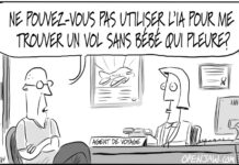 Ne pouvez-vous pas utiliser l’ia pour me trouver un vol sans bébé qui pleure?