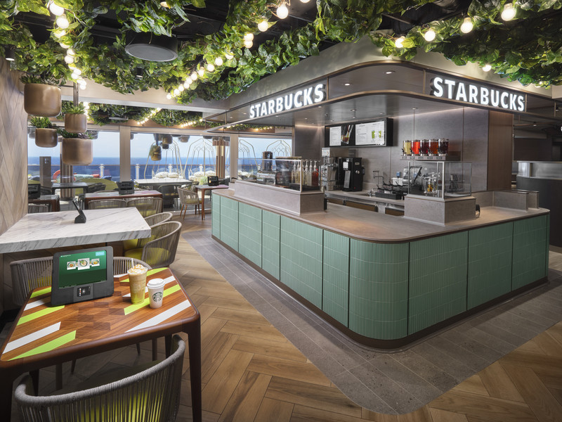 Café Starbucks sur un bateau Norwegian