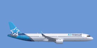 Avion A321neo LR d'Air Transat