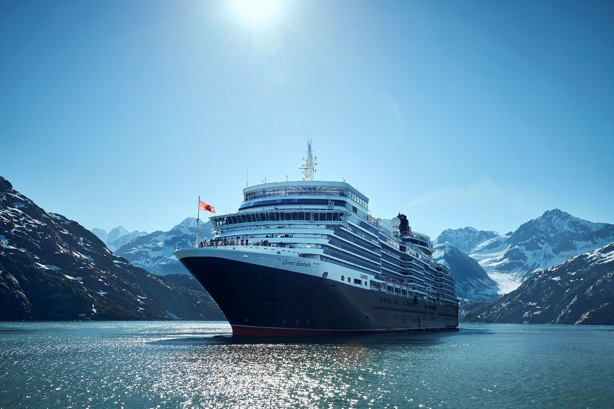 Queen Elizabeth en Alaska. (Photo: Cunard)