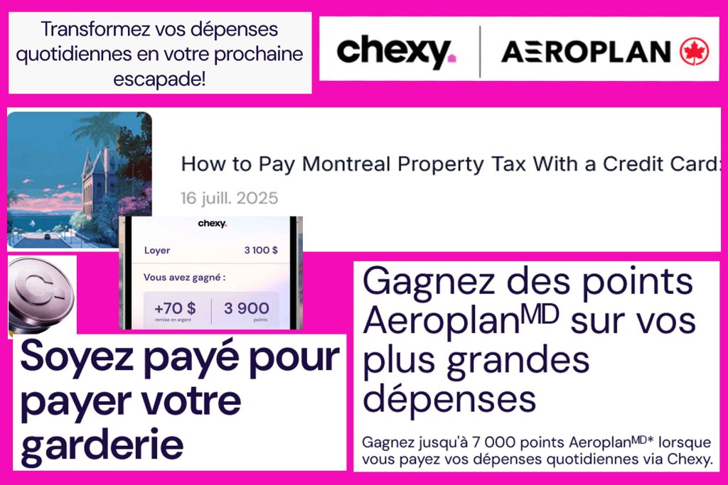 Aéroplan promeut Chexy, une plateforme dont l’encouragement au ...